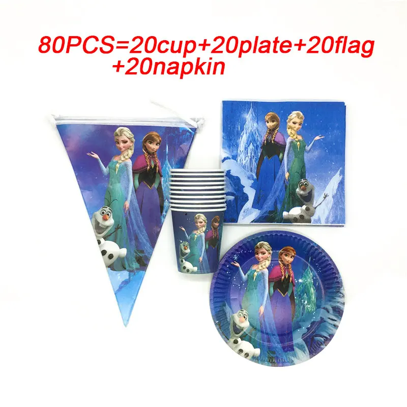 Forzen--(2) DISNEY Frozen Princess Снежная королева Анна Эльза детские украшения на день рождения Детские вечерние принадлежности для девочек Декоративная скатерть для вечеринки - Цвет: Forzen--(2)