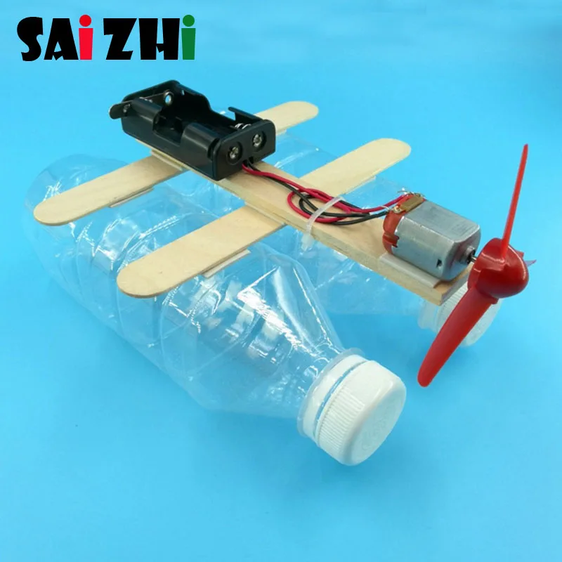 Модель игрушки Saizhi для самостоятельной сборки электрическая ветряная лодка