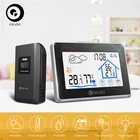 Метеостанция Digoo DG-TH8380 Touch, комнатный и уличный сенсор для прогнозирования, термометр, измеритель температуры и влажности