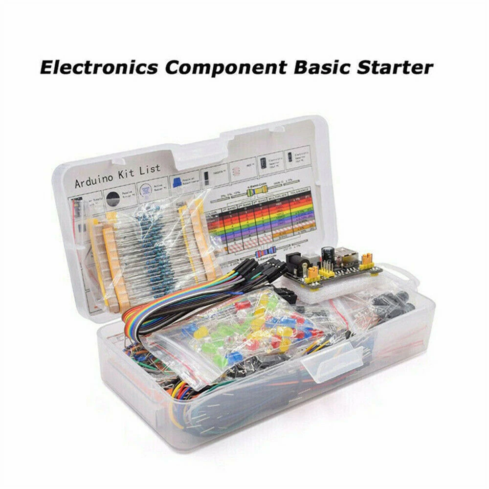 

KKmoon Electronic Components Kit 830 Connect Points Breadboard Cable Resistor Applicable For UNO R3