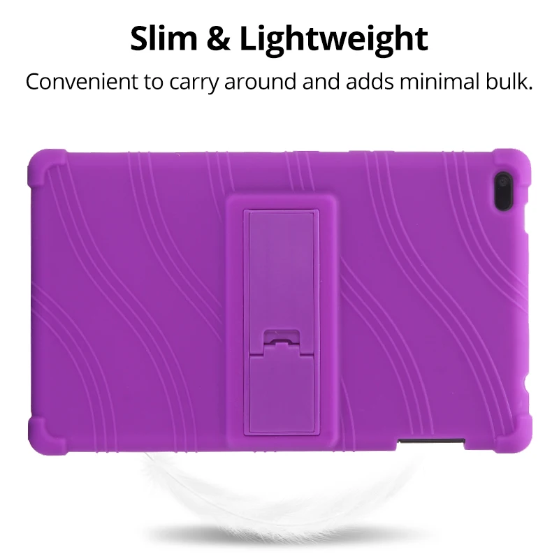 

Case for Lenovo Tab 4 10 Plus Tab4 8 Kids Case Soft Silicone Shockproof Cover with Kickstand Tablet Funda