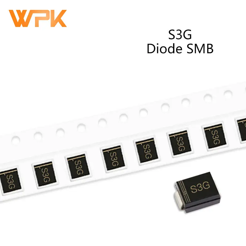 50 шт. SMD выпрямительный диод DO 214AA S3MBF S2M S3M SK34 SK36 S3G SK54 3A 50V 100V 200V 400V 600V 800V 1000V SMB|Диоды| |