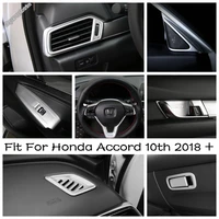 gloves box handle buckle dashboard side ac glass door wrist cover trim for honda accord 10th 2018 2022 abs accessories