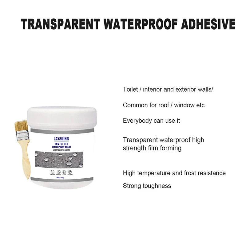 30/100/300g Transparent Waterproof Agent Toilet Anti-Leak Glue Strong Bonding Adhesive Sealant Invisible Bathroom JS22 | Обустройство
