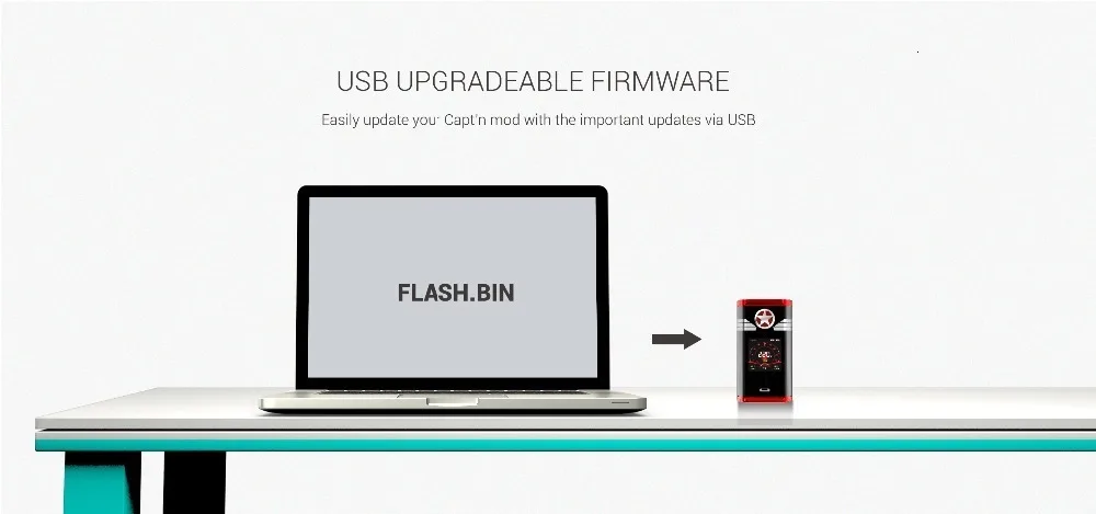 Vaptio CAPT'N 220 Вт мод электронная сигарета vape мод с 1,3 дюймовым oled-экраном поддержка VW 18650 батарея(без аккумулятора