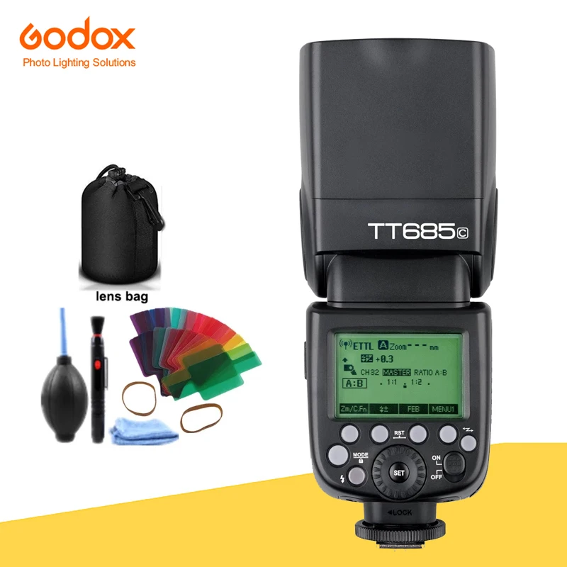 

Godox TT685C GN60 Вспышка Speedlite E-TTL II, автовспышка для зеркальной камеры Canon 60D 70D 6D 7D 650D 550D 600D40D 50D 450D
