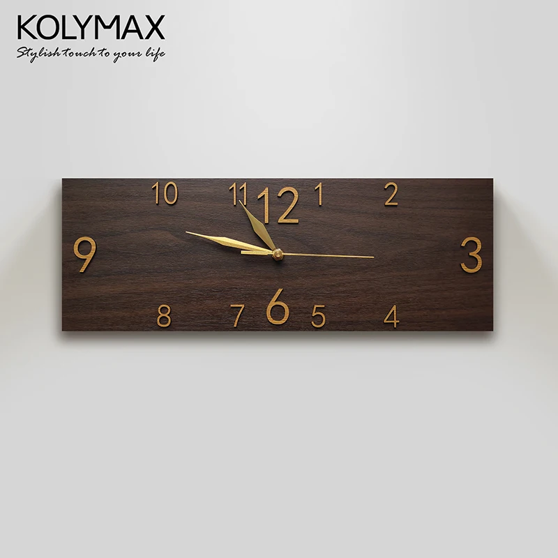 

Vintage Wooden Wall Clock Modern Design Silent Movement Minimalist Decor Wall Clocks Wall Art Decor Wall Clock Home Decor BI50WC