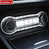 car styling center console air conditioner buttons trim decals abs for mercedes benz c117 cla x156 gla w176 w246 a b class