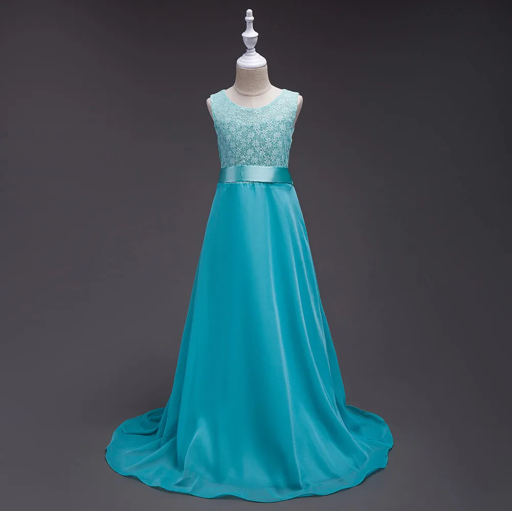 Кружевное вечернее платье принцессы для подроствечерние на свадьбу подружки