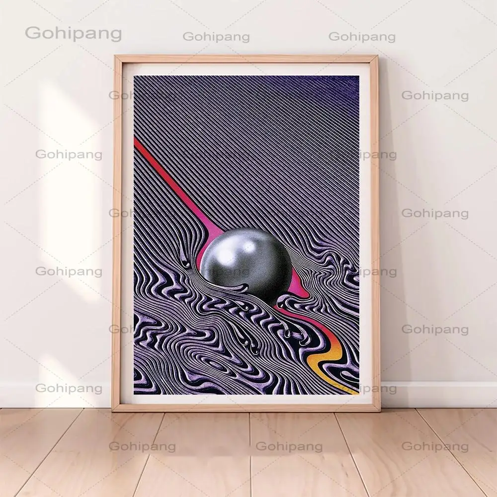 

Tame Impala At Glastonbury Gig Poster Vintage Colorful Canvas Painting Retro Wall Currents Pictures for Living Room Home Decor