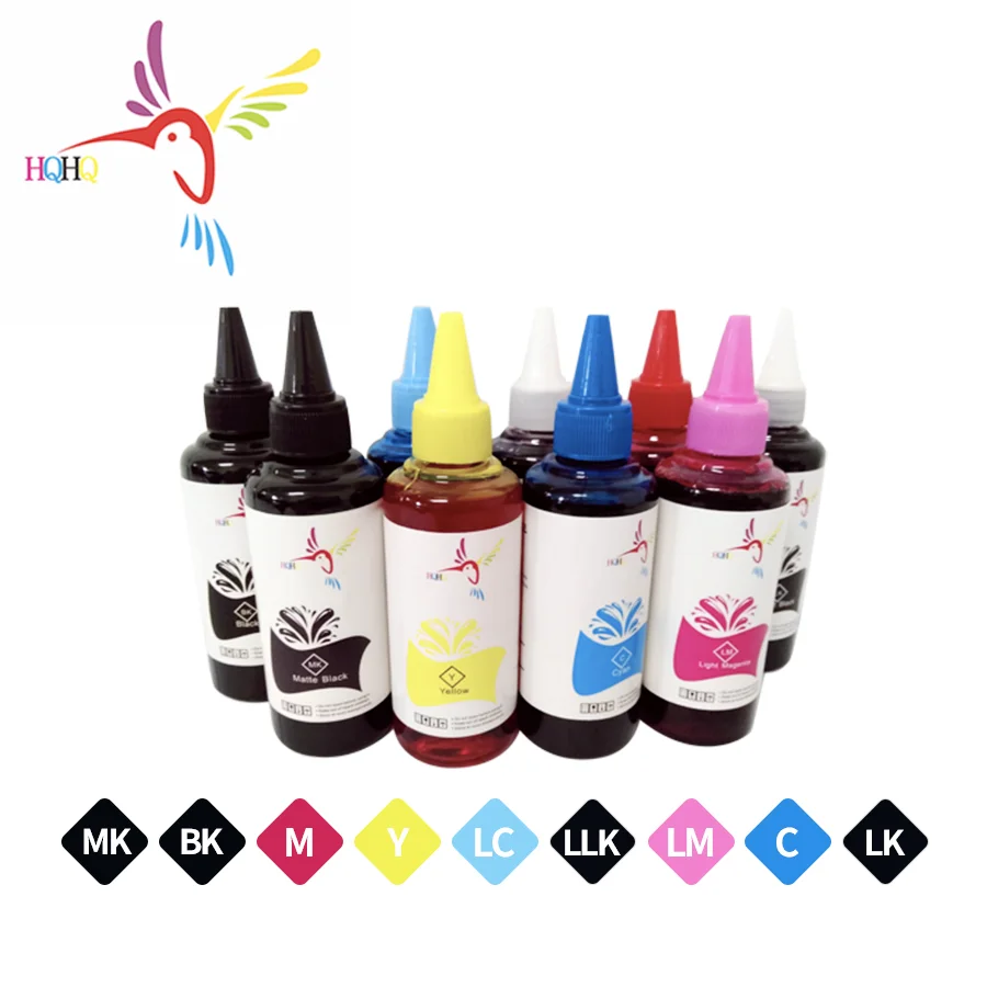 

9Colors 100ml Dye Ink Water Based Refill For Epson Stylus Photo R3000/\R2880/R2400 Printer for Dest Cartridge Printing