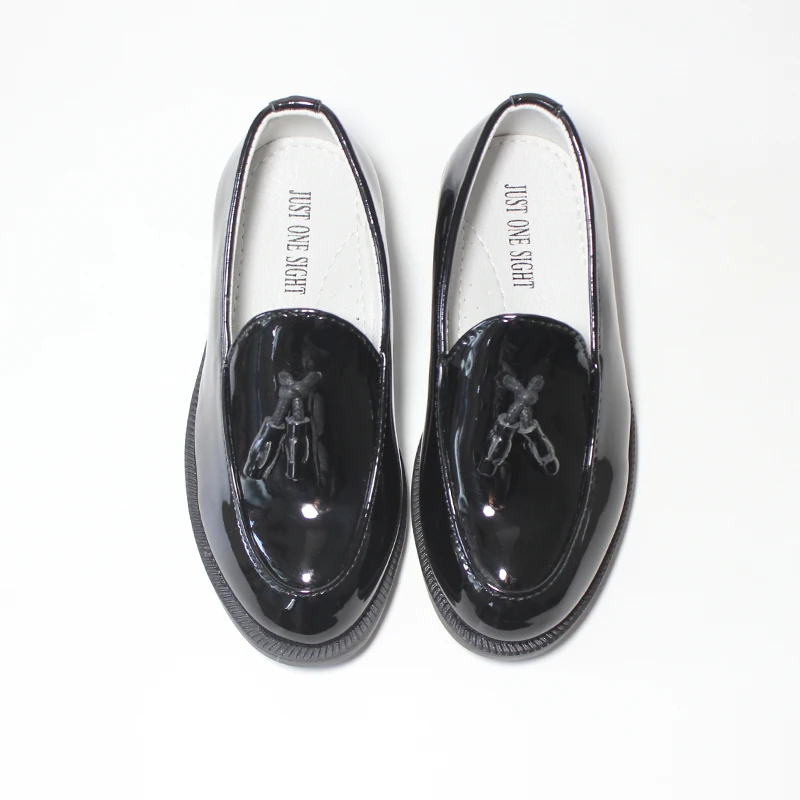 

Boys Shoes Slip On Formal Patent Faux Leather Loafers Kids Dress Shoes Tassel Wedding Shoe Baby Boy Shoes Infant Sneake 20-38
