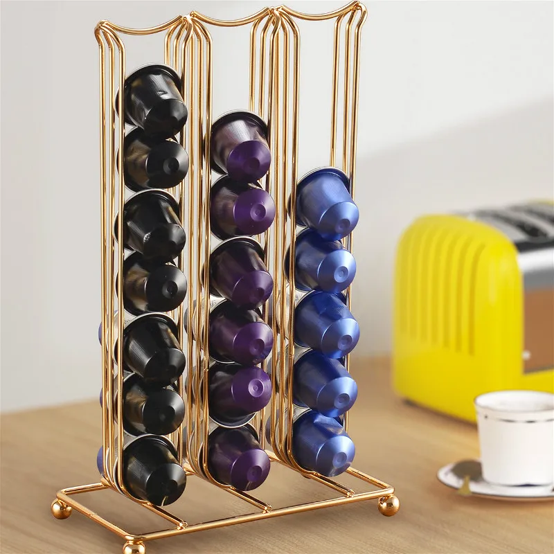 Подставка для кофейных капсул кухонный ящик хранения Nespresso органайзер полка из