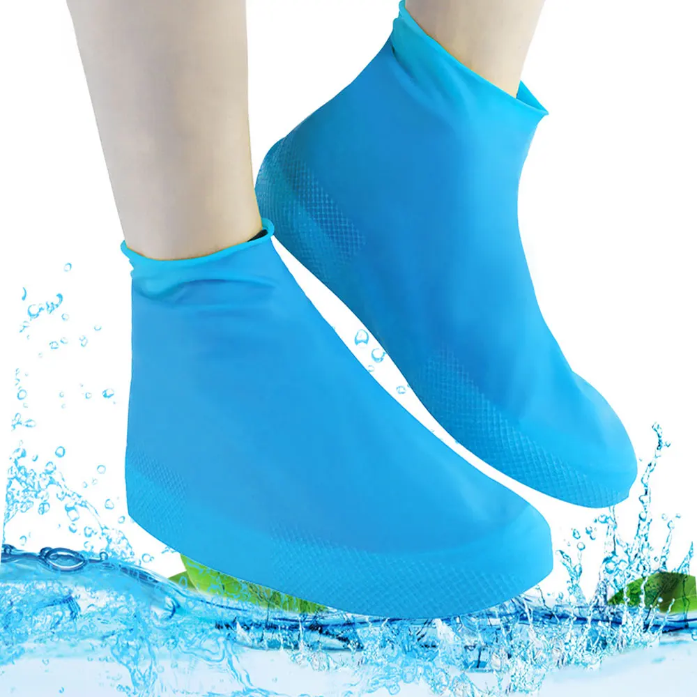 Латексные водонепроницаемые бахилы Модные непромокаемые зимние сапоги женские