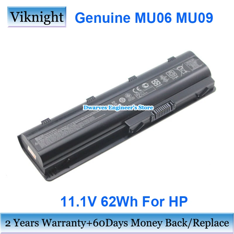 

Original MU06 MU09 Laptop Battery for HP Pavilion Dv6 Dv7 Dv5 Dv3 Dm4 593553-001 593562-001 HSTNN-LB0Y Battery 11.1V 62Wh