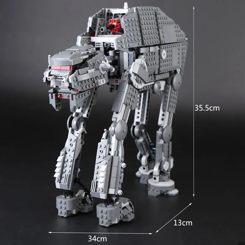 1541Pcs DHL 05130 1541 шт Звездные игрушки серии войн 75189 тяжелый атат шагающий робот детские рождественские игрушки подарочный набор строительные блоки кирпичи - Цвет: 1541Pcs