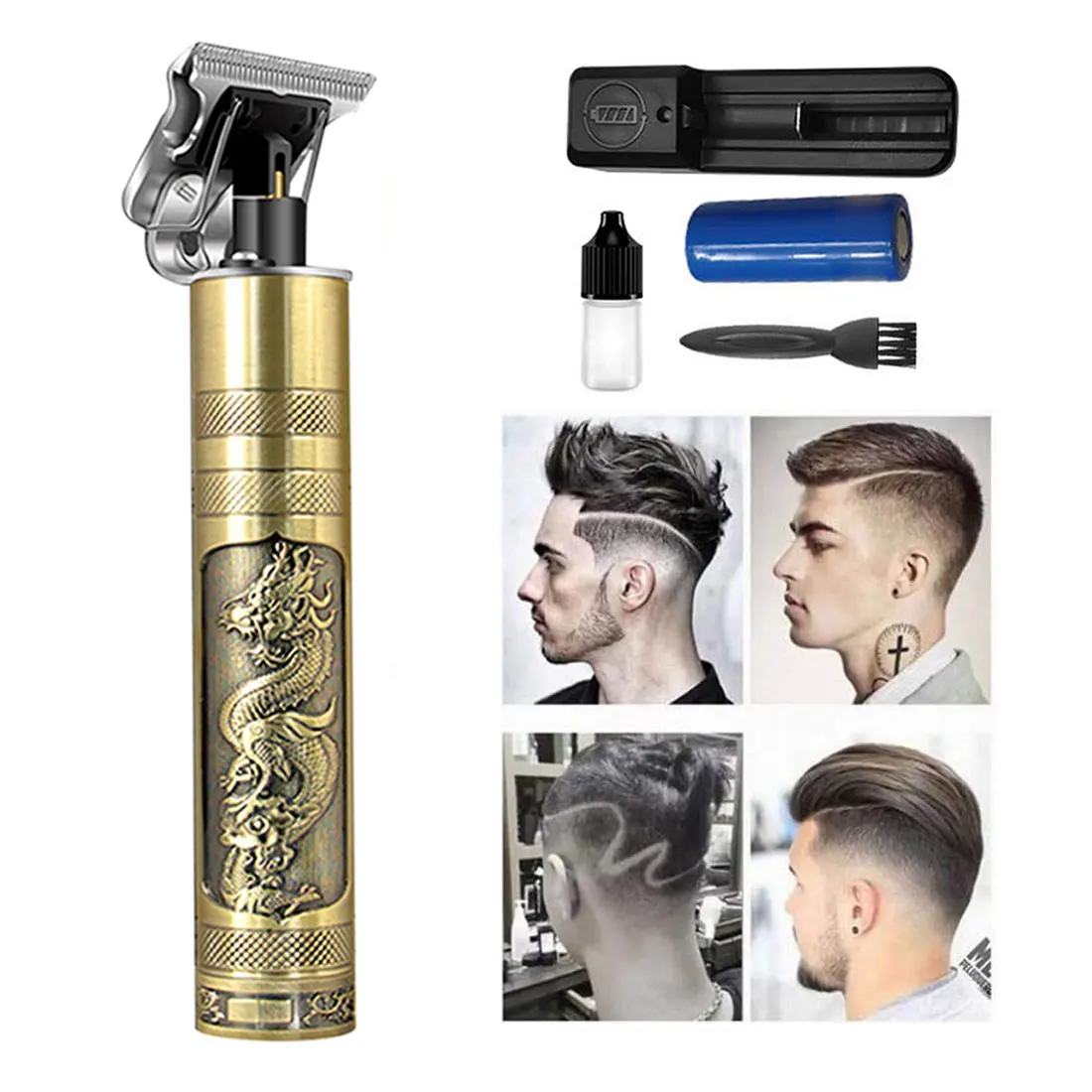 

Electric Hair Clipper Kemei Hair Trimmer Professional For Men Shaver Beard Barber USB Rechargeable 0mm Hair Cutting Machine