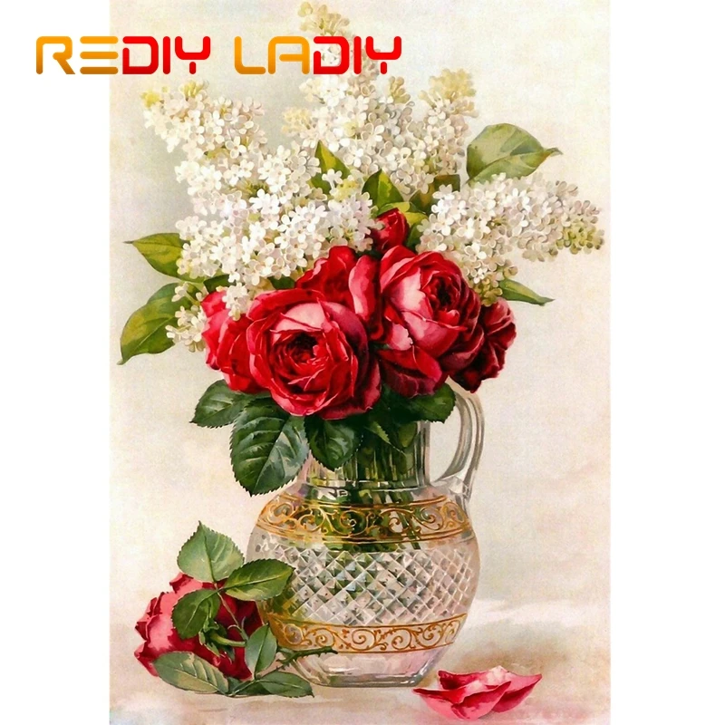 Наборы для вышивки бисером сделай сам красные розовые белые - Цена: 1 294,42 руб.