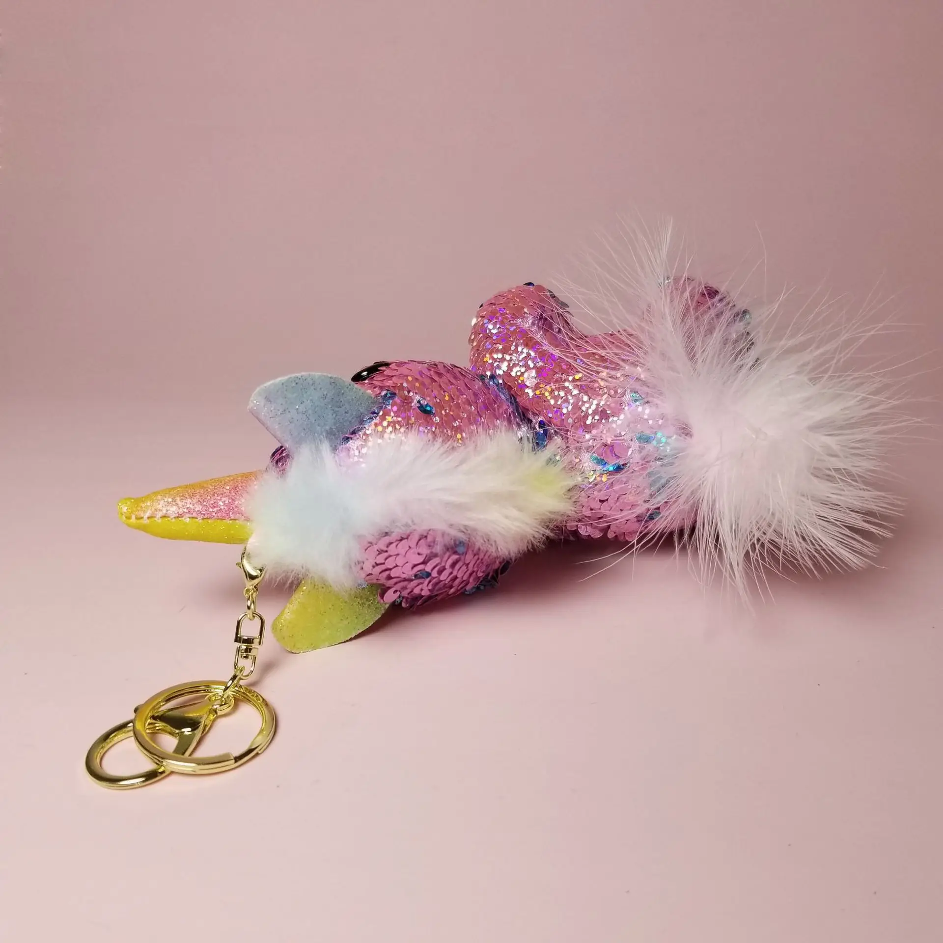 3 цвета блестящий единорог плюшевый милый брелок куклы игрушки для девочек