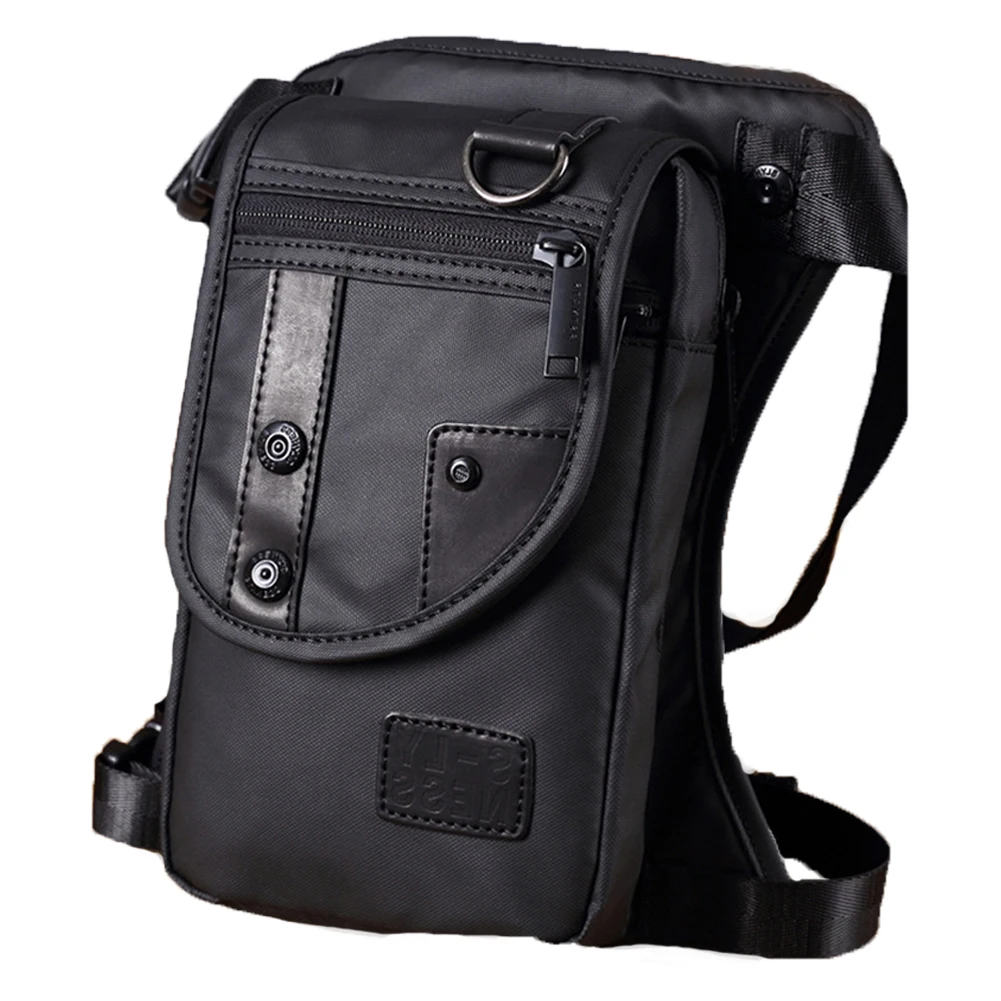 

Men Motorcycle Rider Waist Pack Shoulder Bags Purse Leg Bags Messenger Hip Waterproof With Belt Cross Body