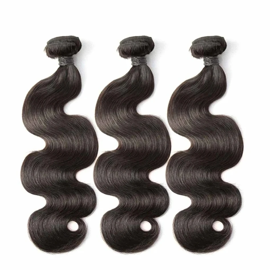 Malaysia Body Wave Virgin Human Hair 30 40 Inch Weave Bundles With 13x4 Lace Frontal 3 4 Closure Extension Wholesale | Шиньоны и парики
