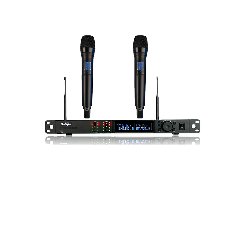 

Hot sell professional Dual cordless Microphone for conference
