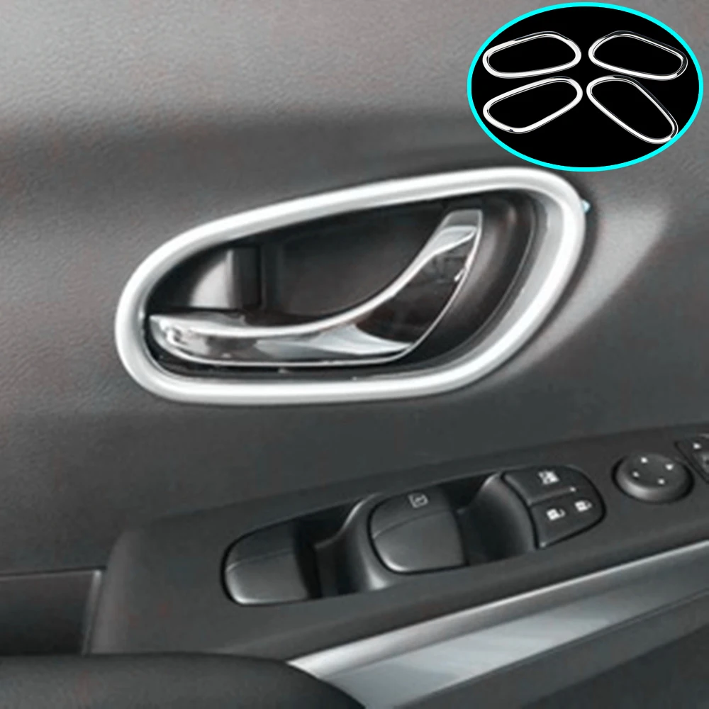 4 шт./компл. чехол наклейка на внутреннюю дверную ручку автомобиля для Nissan X trail T32