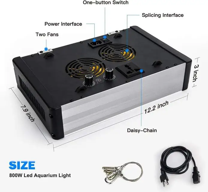 

Aquarium Light Dimmable Coral Reef Light LED 120W