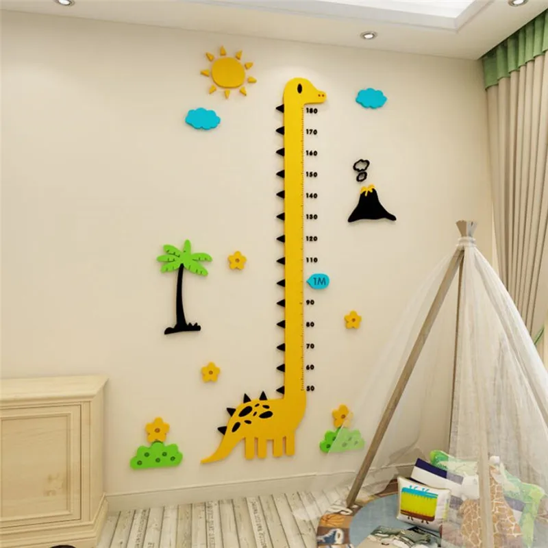 

Animal Cartoon Height Measure Wall Sticker Children Growth Chart Wall Decals Living Room Home Decor Gift For Kids Wall Decor
