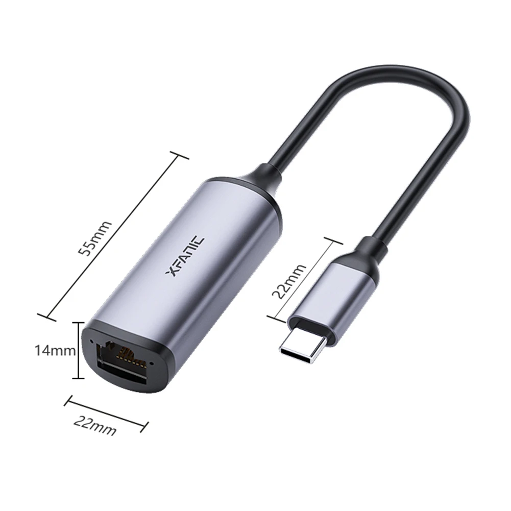 

USB Ethernet adapter Realtek RJ45 USB-C Ethernet Cable Type-c USB to RJ45 Network Card Adaopter for Mac OS Win10/8/7