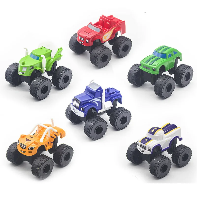 6 шт./компл. Blaze Monster Machines автомобильные игрушки русские чудо дробилки для
