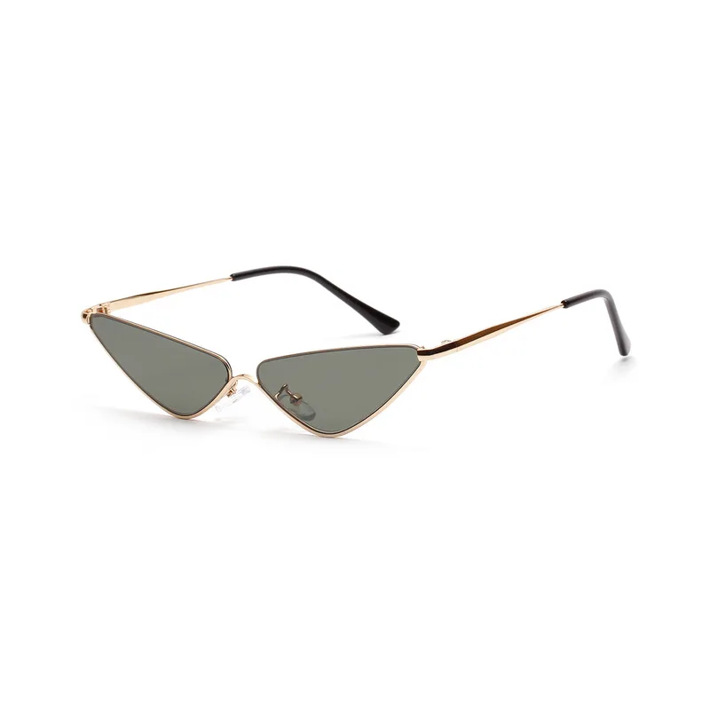 New Women Retro Cat Eye Sunglasses Fashion Men Small Metal frame VintageTiny Female Luxury mirror Sun Glasses | Аксессуары для