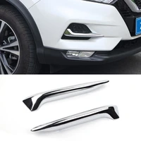 car front rear fog light eyebrow cover frame trim abs chrome exterior accessories for nissan qashqai j11 dualis 2019 hxh