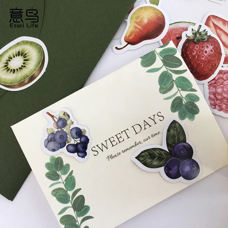 46 шт. акварельные фрукты эстетические дневники путешествия бумага для журнала