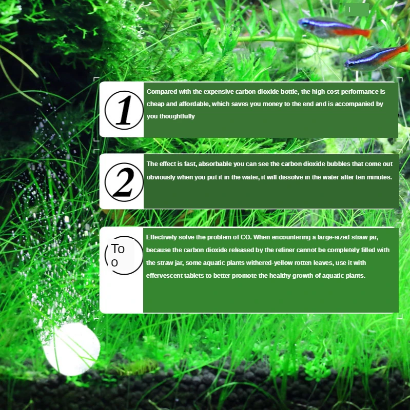 Шипучий рыболовный резервуар с углекислотой аквариумный генератор CO2 аксессуары
