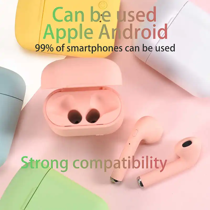 

Mini-2 TWS Bluetooth 5.0 Earphone Matte Macaron Earbuds With Mic Charging Box Headset Wireless Headphones