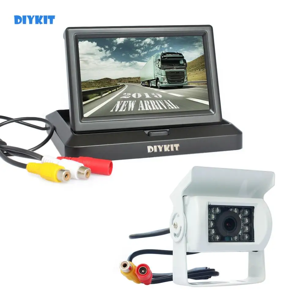 5-дюймовый Складной автомобильный монитор DIYKIT Водонепроницаемая ИК-камера