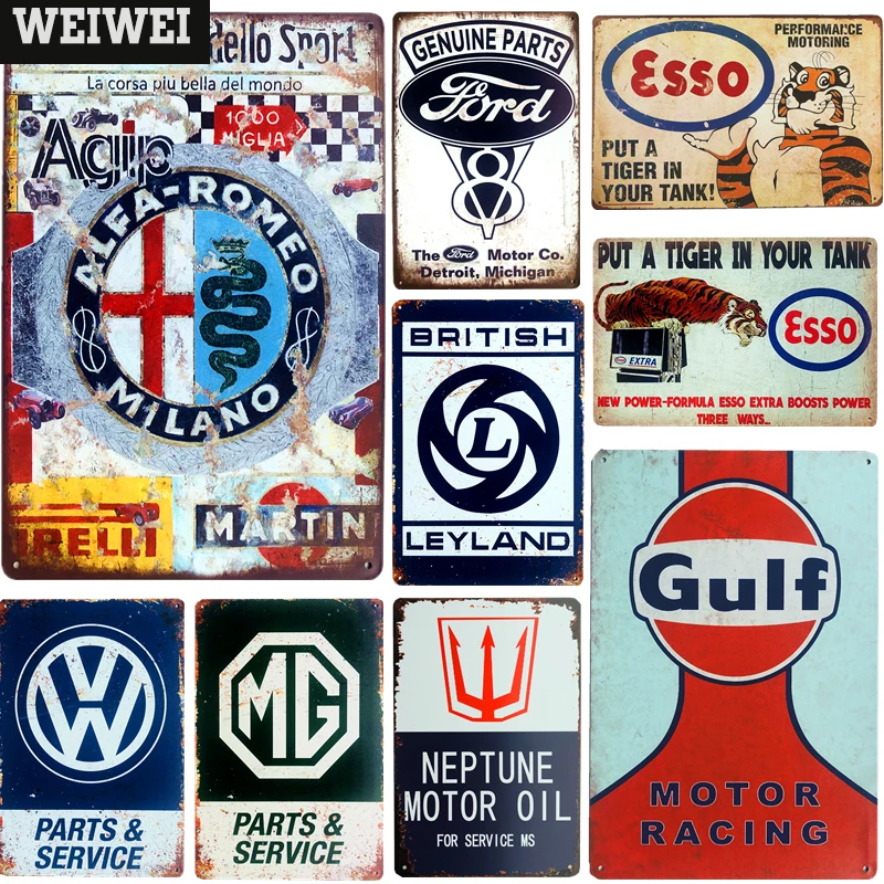 

Garage Metal Tin Signs Plaque Plate For Man Cave Parts & Service Art Vintage Poster Home Wall Decor Tin Sign Art WEIWEI