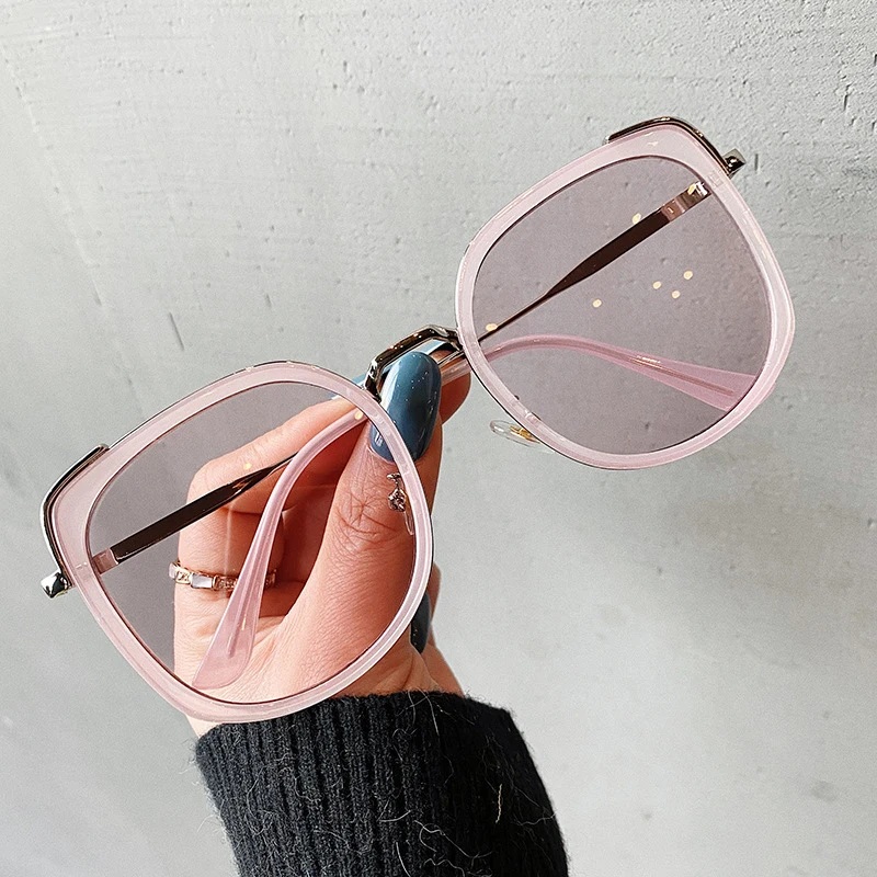 

Trend Cat Eye Sunglasses Women Men 2021 Oversized Sun Glasses Vintage Metal Brand Designer Eyewear Female Male Shades UV400