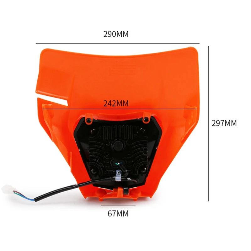 

Motorcycle Enduro LED Headlight Fairing Dirt Bike Motocross Headlamp Head Light for KTM SX XC EXC EXCF FE TE FC