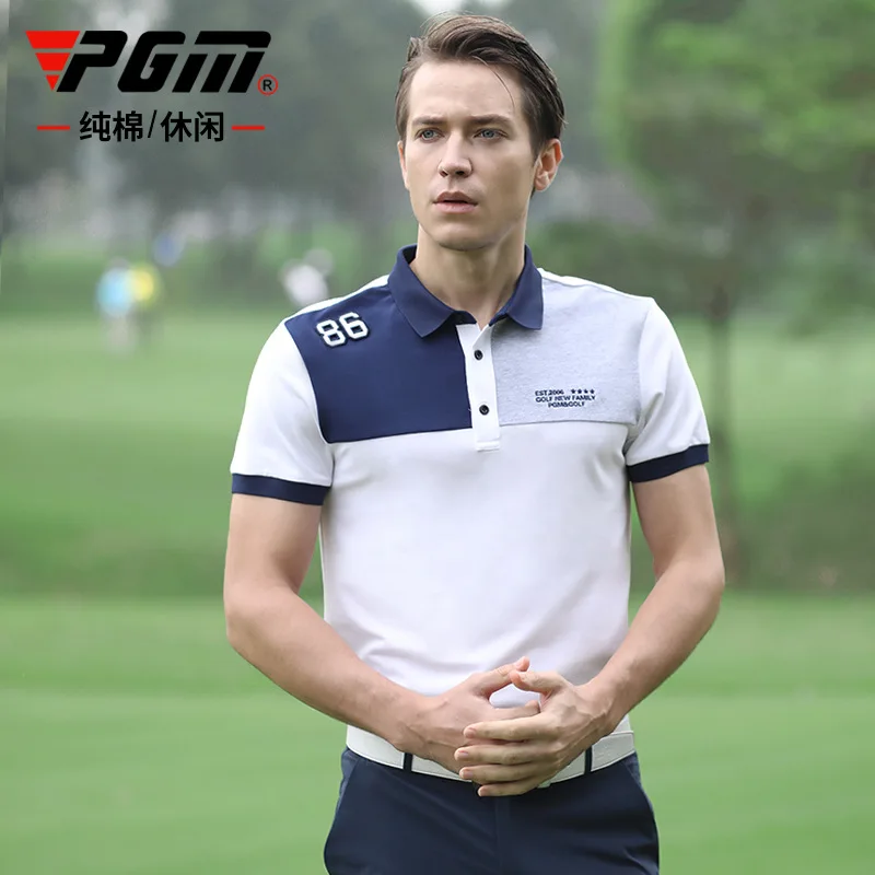 

PGM Golf Quick-Drying Fabric Men's Clothing Skin-Friendly Breathable Short-Sleeved T-shirt For Male Yf258