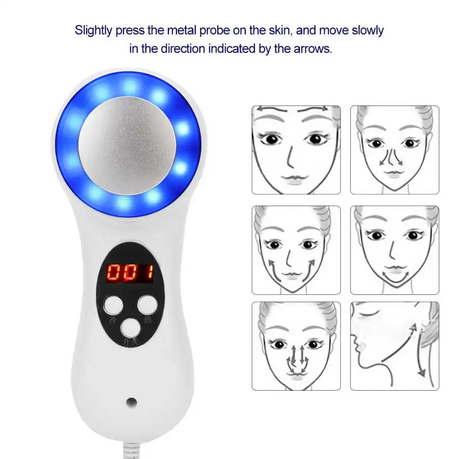 Горячий Холодный Молоток светильник для подтяжки кожи лица сужение пор