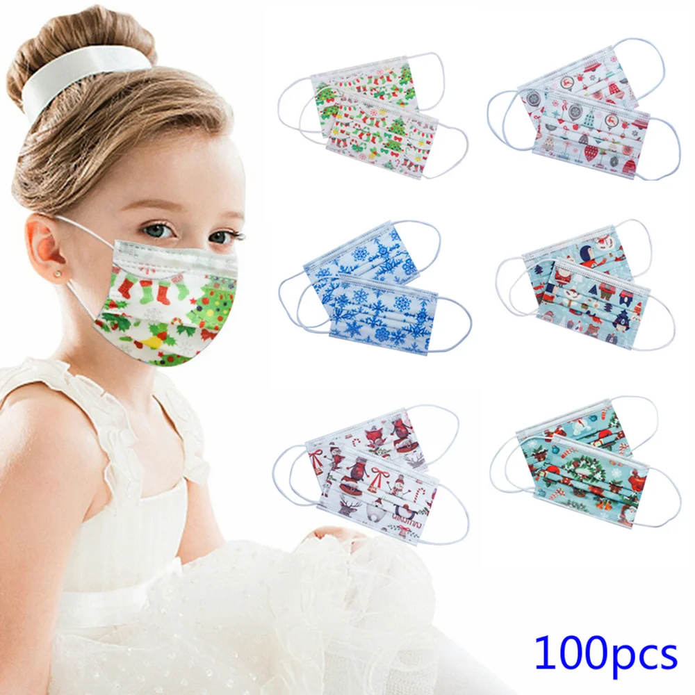 100 шт. детские маски для лица 3 слоя|Маски| |