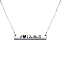 strollgirl 925 sterling silver personalized engraved necklace custom coordinate name necklace for women best friend gifts