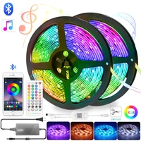 rgb led strip light ip20 smd28355050 10m 25m flexible ribbon tape bluetooth controller with music mode diode dc12v home decor