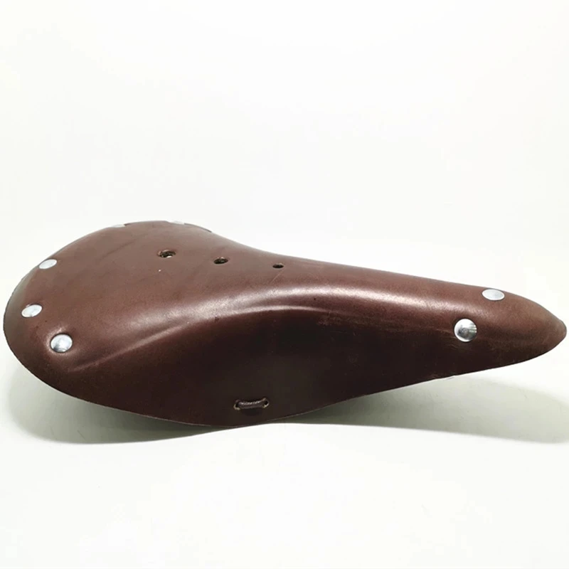 Cow Leather Vintage Style Saddle For Retro Bicycle City Bike Road MTB Durable Seat Custion Cycling Accessories 28*17*5CM |