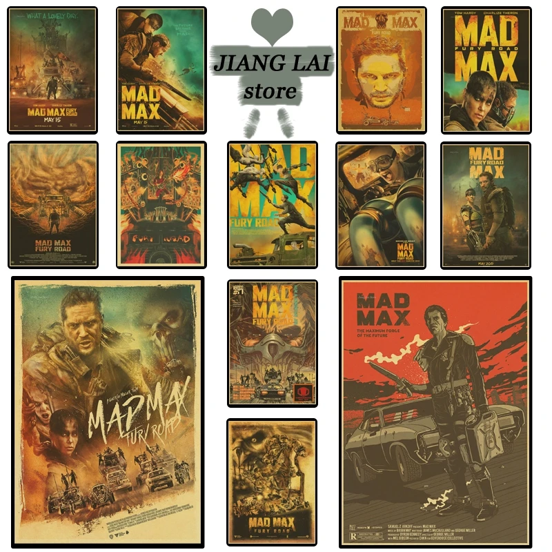 MAD MAX FURY ROAD WHAT A LOVELY DAY THE WAR RIG бумажный плакат настенная наклейка крафт наклейки на