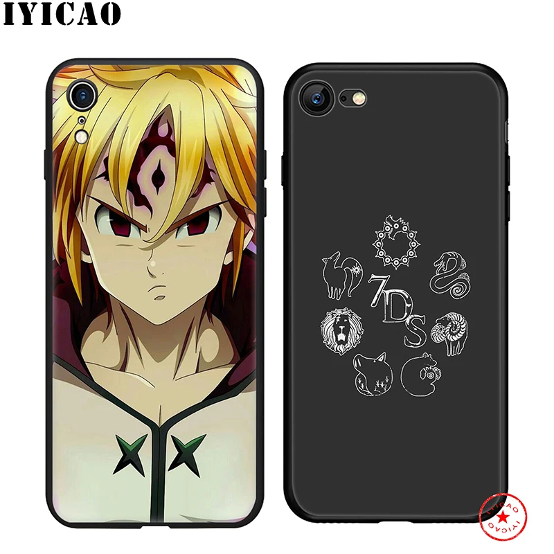 IYICAO Seven Deadly Sin аниме мягкий чехол для телефона iPhone 11 Pro XR X XS Max 6 6S 7 8 Plus 5 5S SE