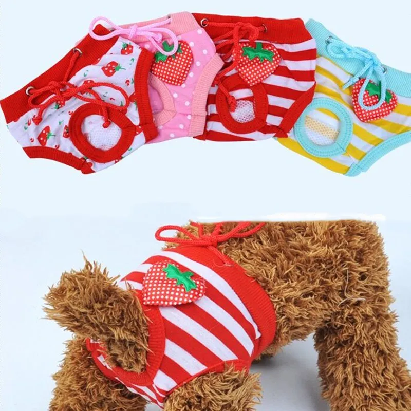 3 шт./компл. хлопок Pet физиологические трусы женские собачий санитарный штаны