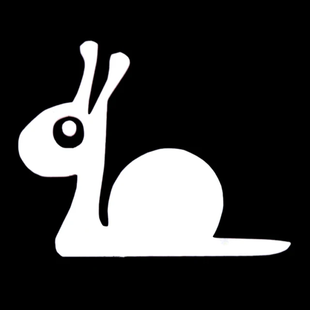 

14cm*11cm Cartoon Funny Animal Snail Car Sticker Vinyl Car-styling Decals Black/Silver